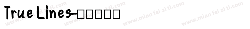 True Lines字体转换